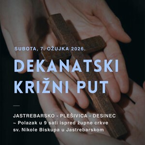 Dekanatski križni put u Jastrebarskom dekanatu